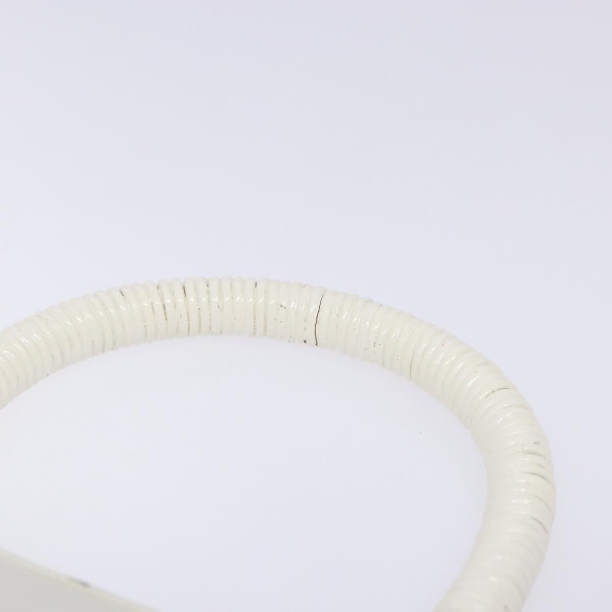 Salvatore Ferragamo Vintage Gancini Convertible Top Handle Leather White Leather Handbag (Pre-Owned)