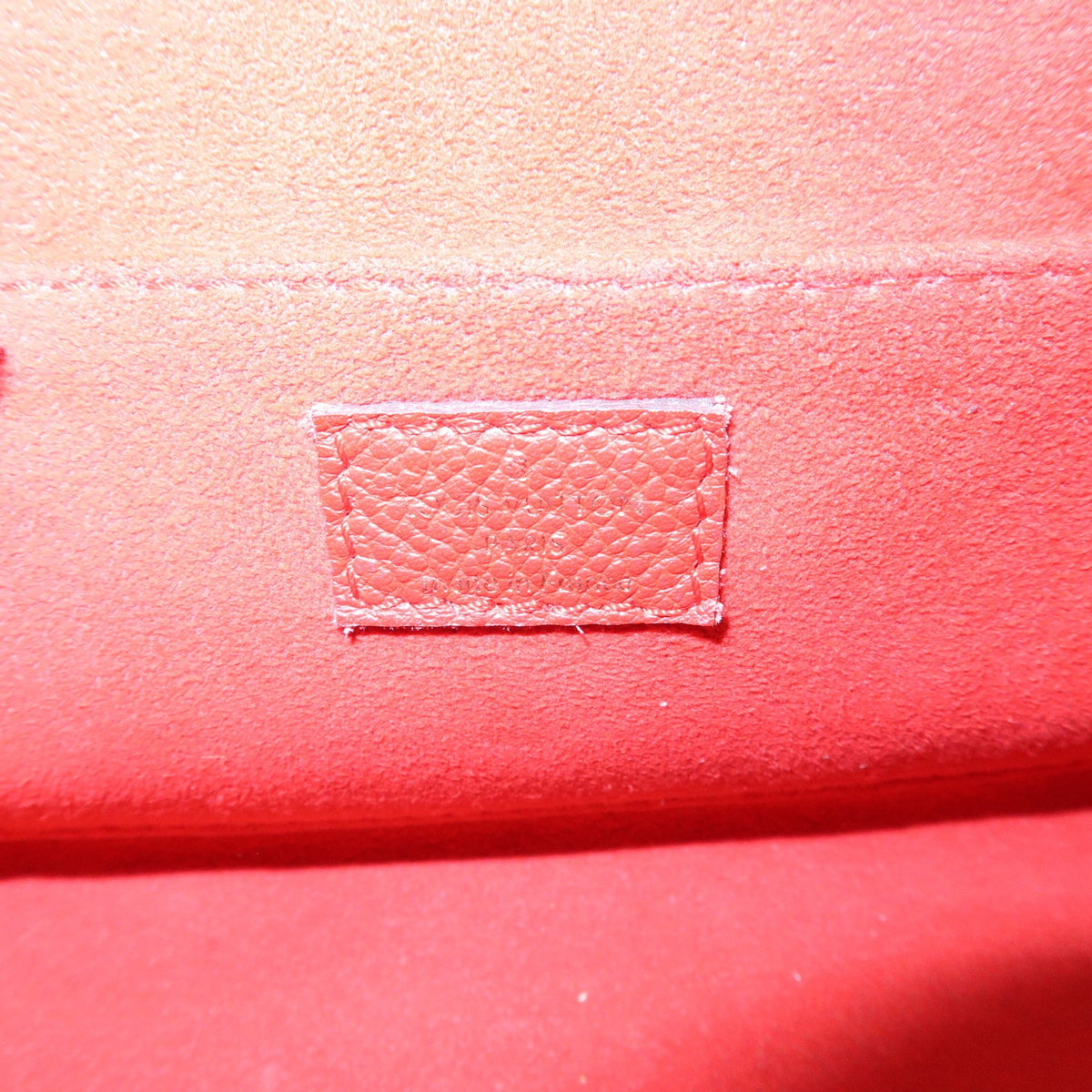 Louis Vuitton Saint Germain Monogram Empreinte Leather Red Leather Handbag (Pre-Owned)