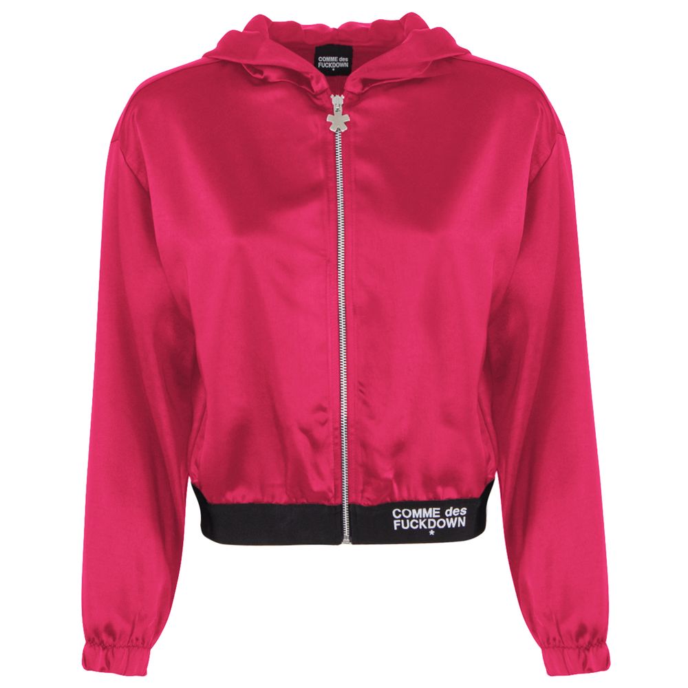 Comme Des Fuckdown Fuchsia Polyester Women's Sweater