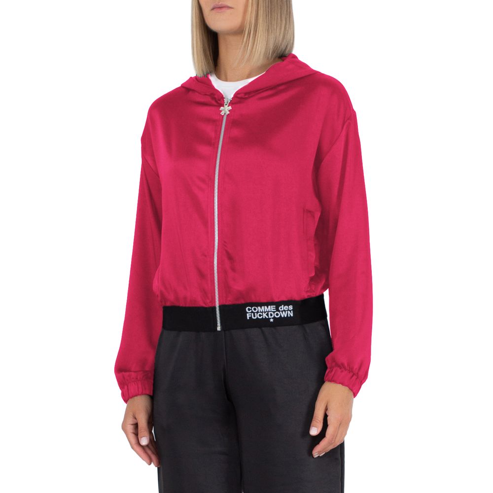 Comme Des Fuckdown Fuchsia Polyester Women's Sweater