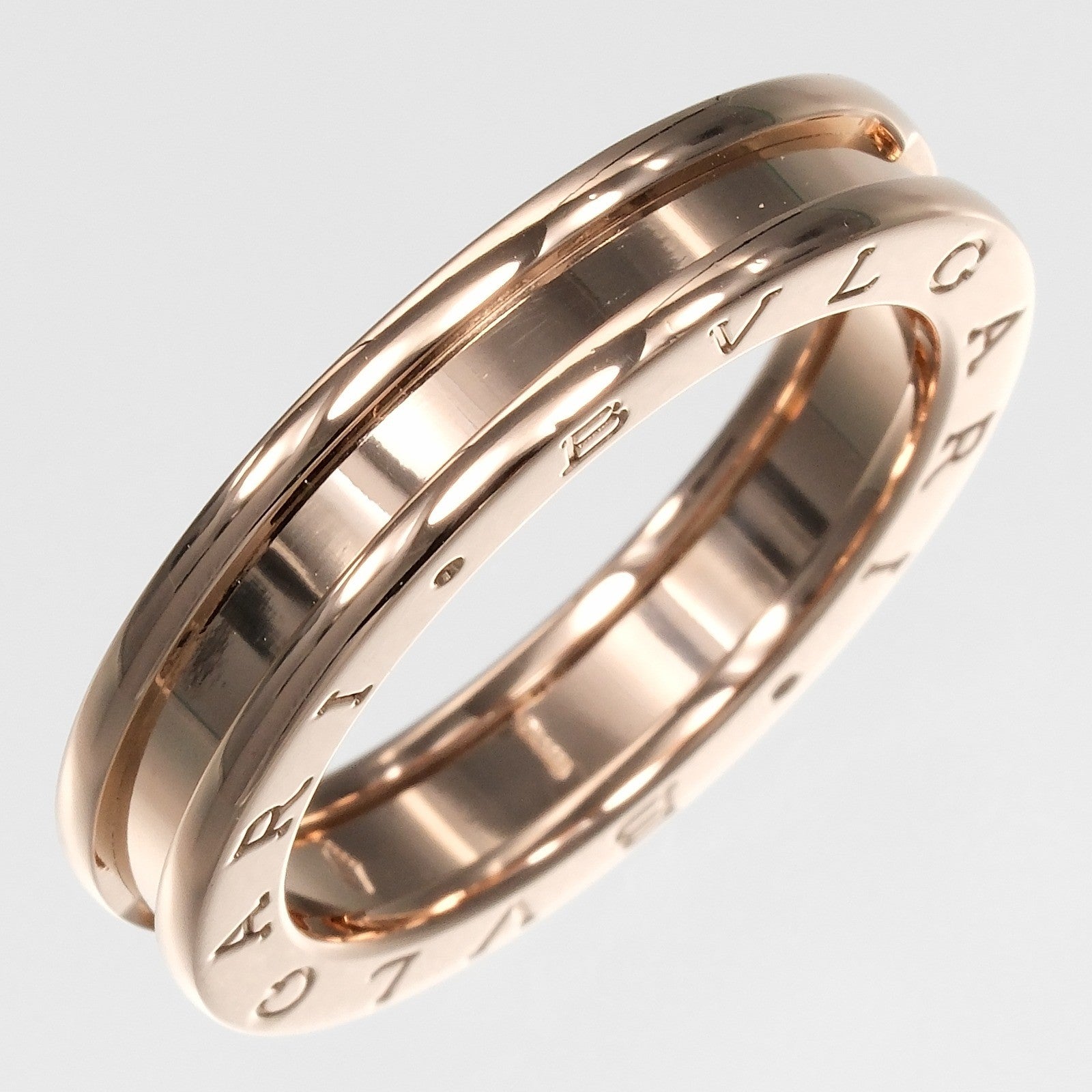 Bvlgari B.Zero1 One Band 18K Rose Gold Gold Pink_Gold Ring Jewelry (Pre-Owned)