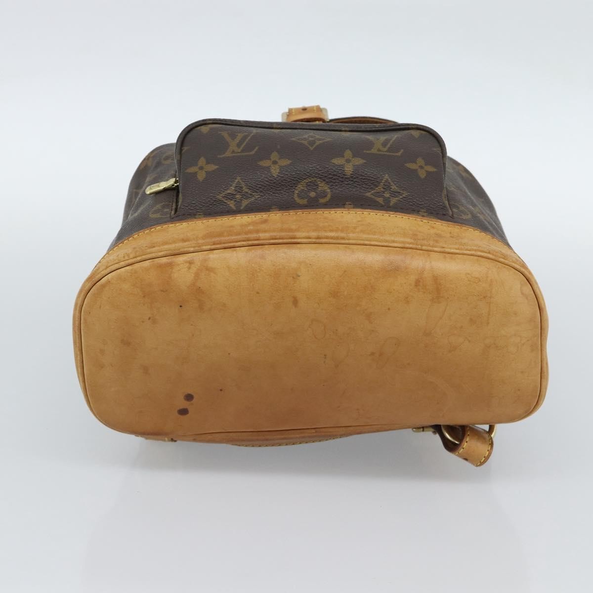 Louis Vuitton Vintage Montsouris Monogram Canvas Brown Canvas Backpack Bag (Pre-Owned)