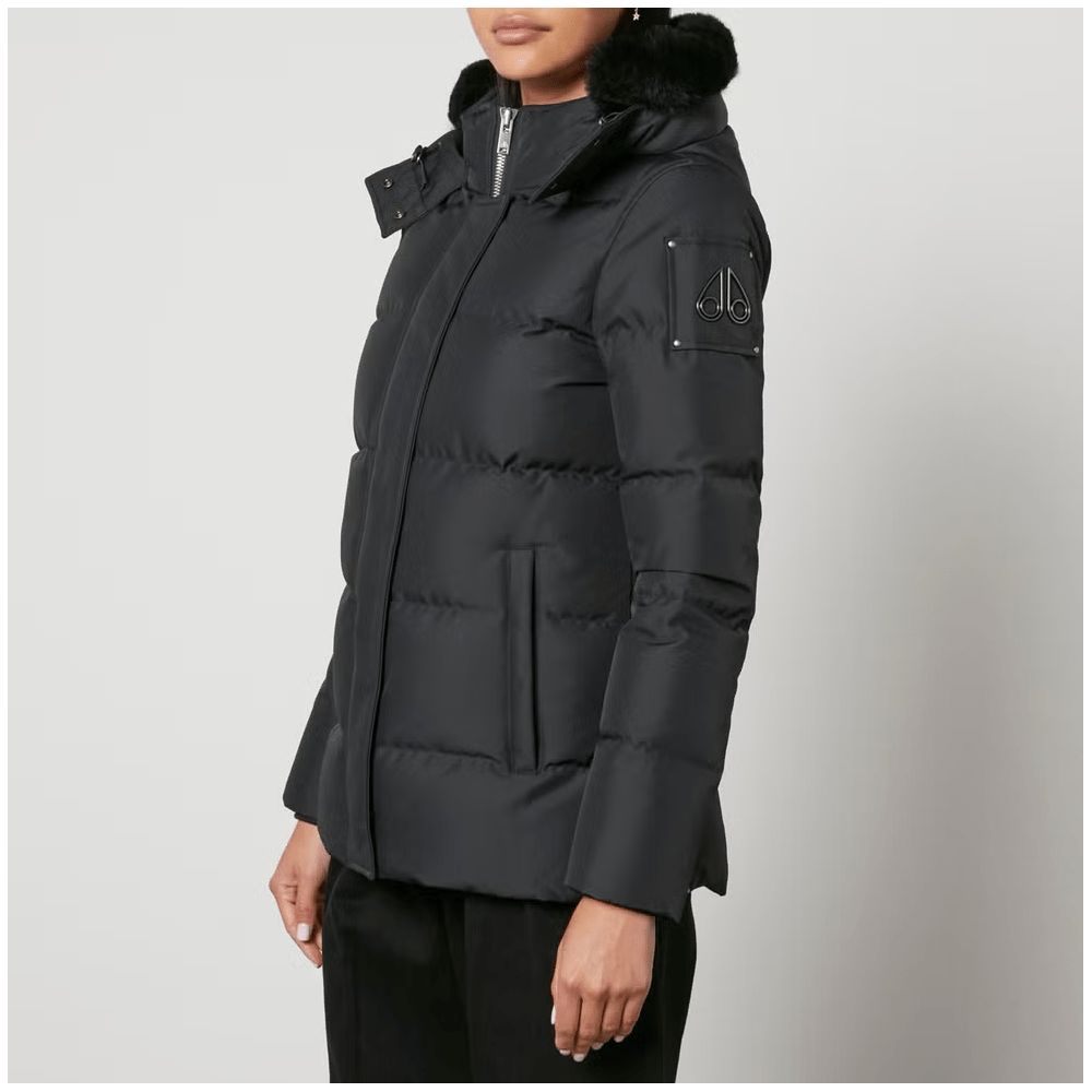 Moose Knuckles Black Polyester Jacket &  Coat