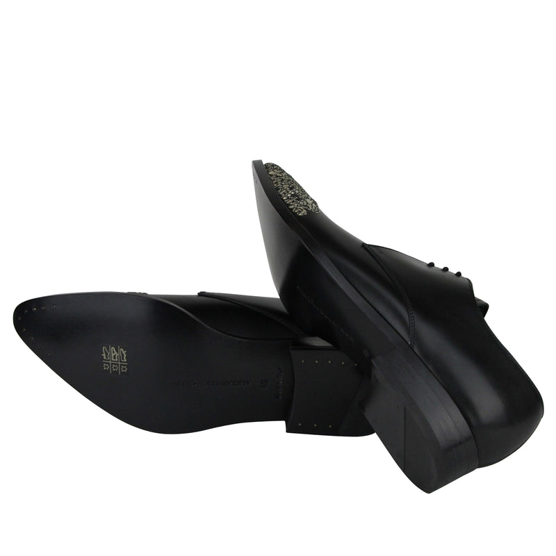 Alexander McQueen Men's Oxfords Black Leather Dress Shoes 462799