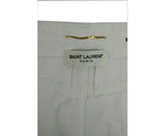 Saint Laurent Women's White Denim Flare Cropped Jeans (29)