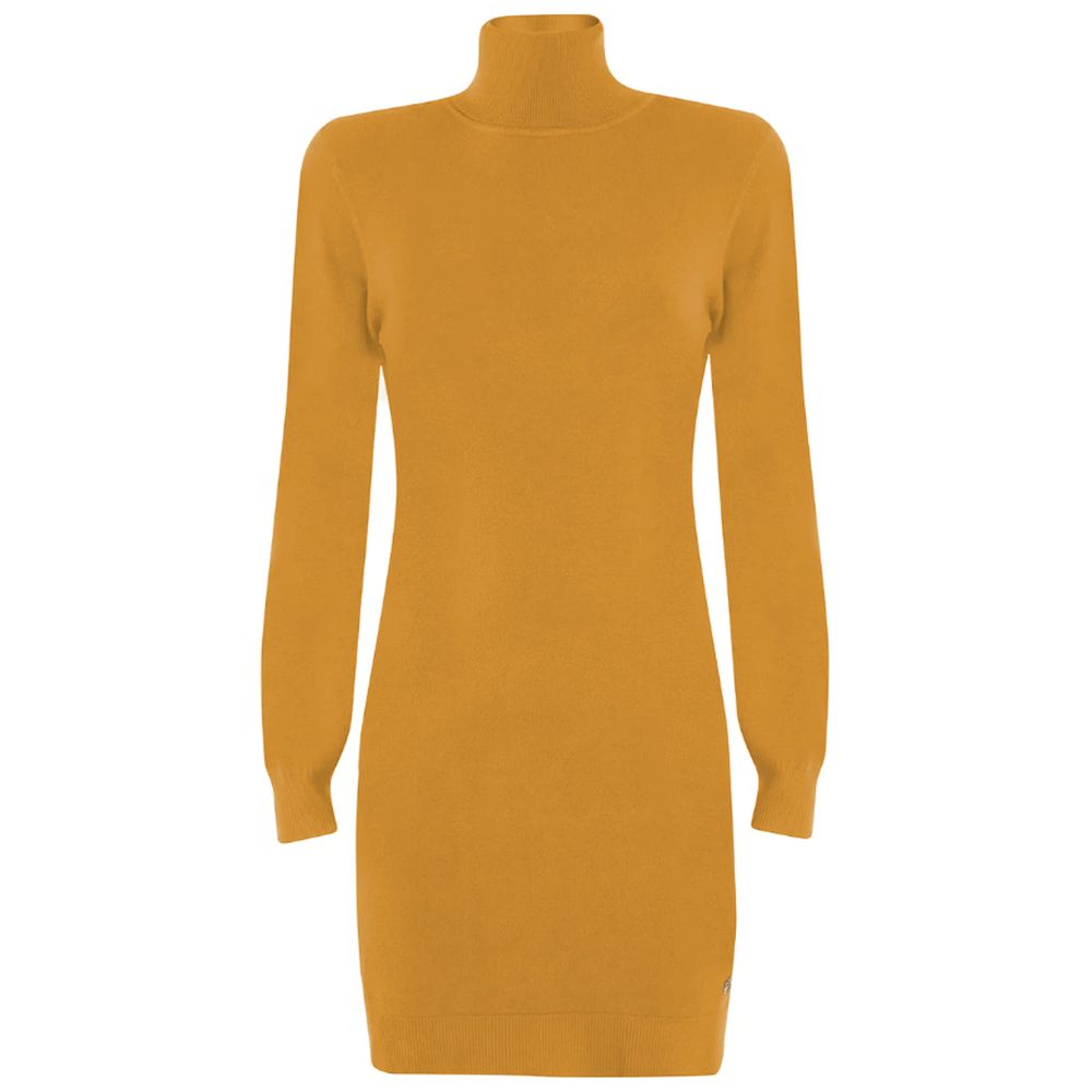 Yes Zee Yellow Viscose Women's Dress