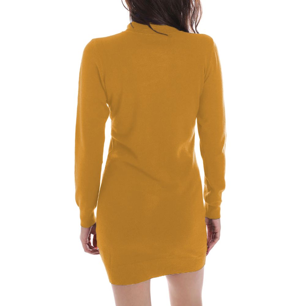 Yes Zee Yellow Viscose Women's Dress