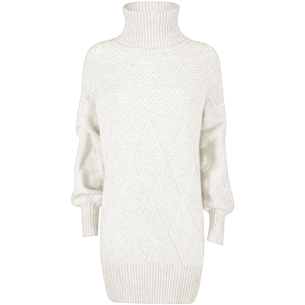Yes Zee White Acrylic Women's Dress