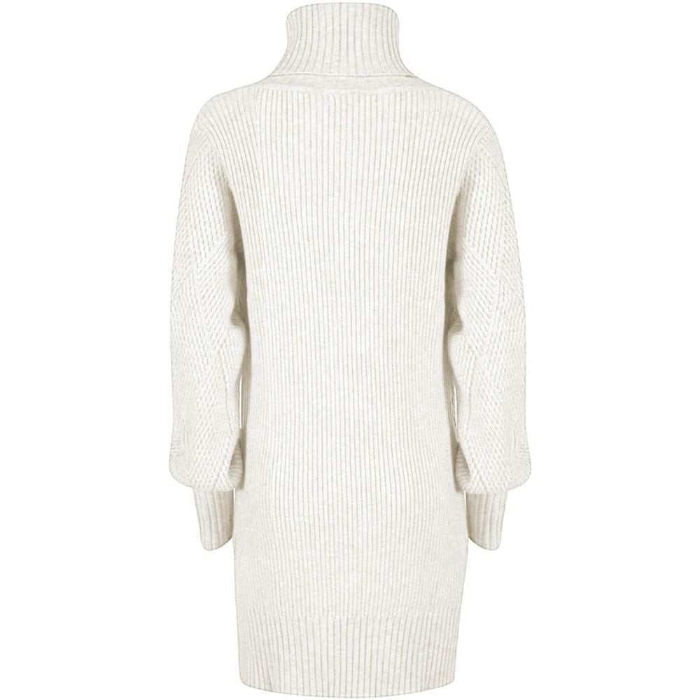 Yes Zee White Acrylic Women's Dress