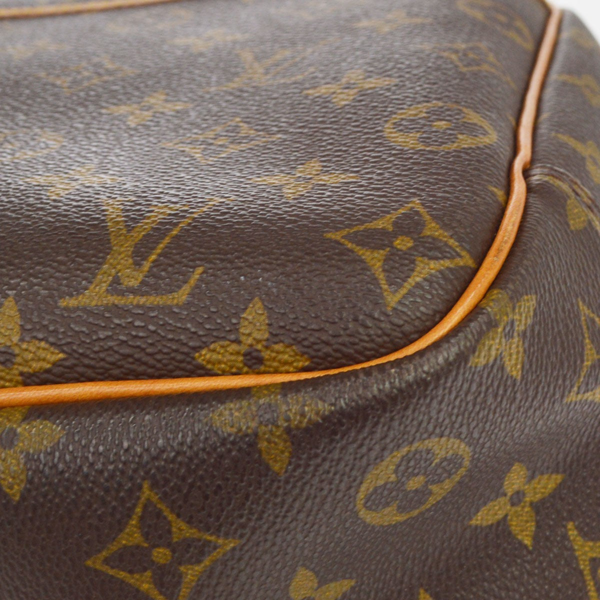 Louis Vuitton Deauville Monogram Canvas Brown Canvas Handbag (Pre-Owned)