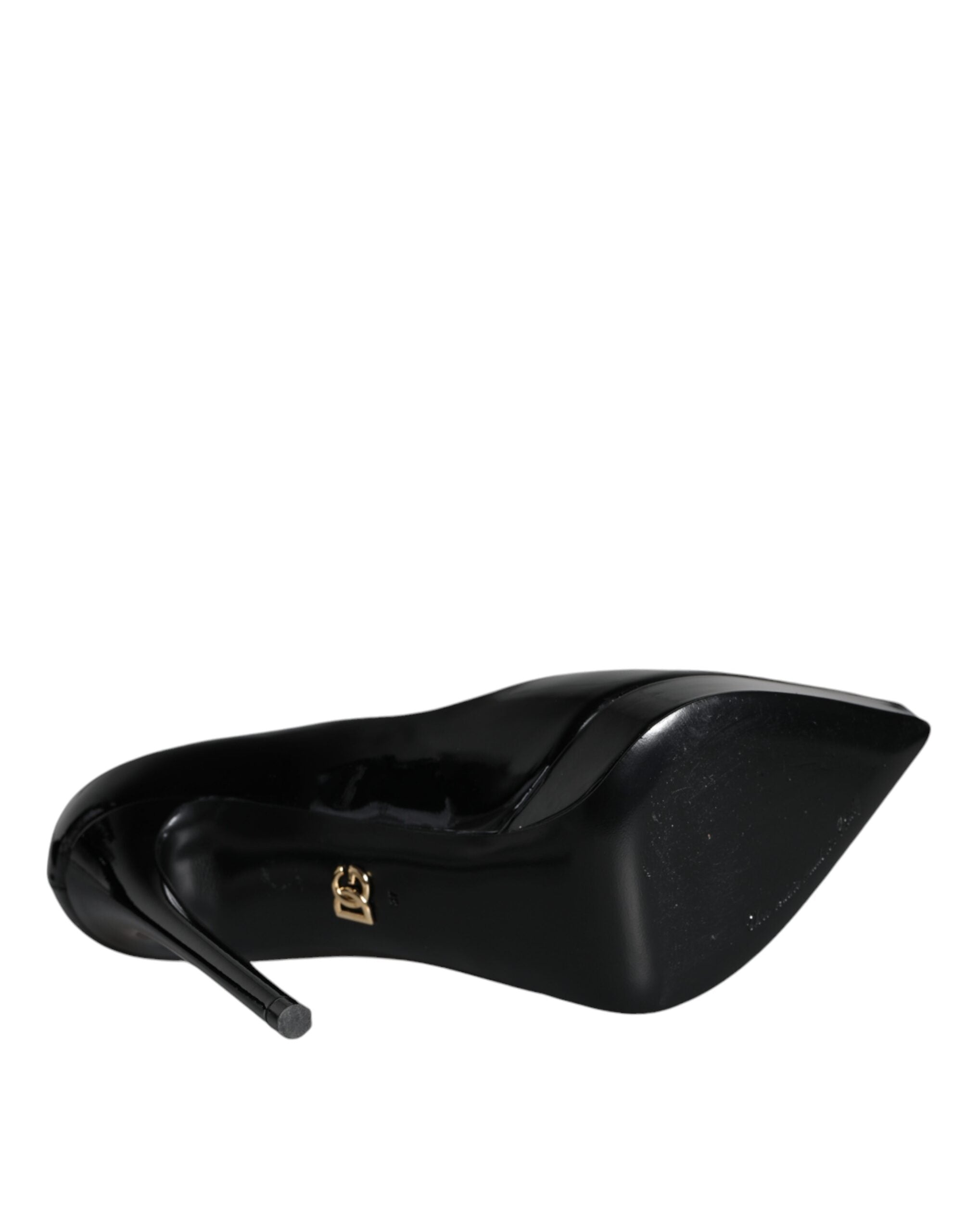 Dolce & Gabbana Black Leather Platform Heels Pumps Women's Shoes (Pre-Owned)