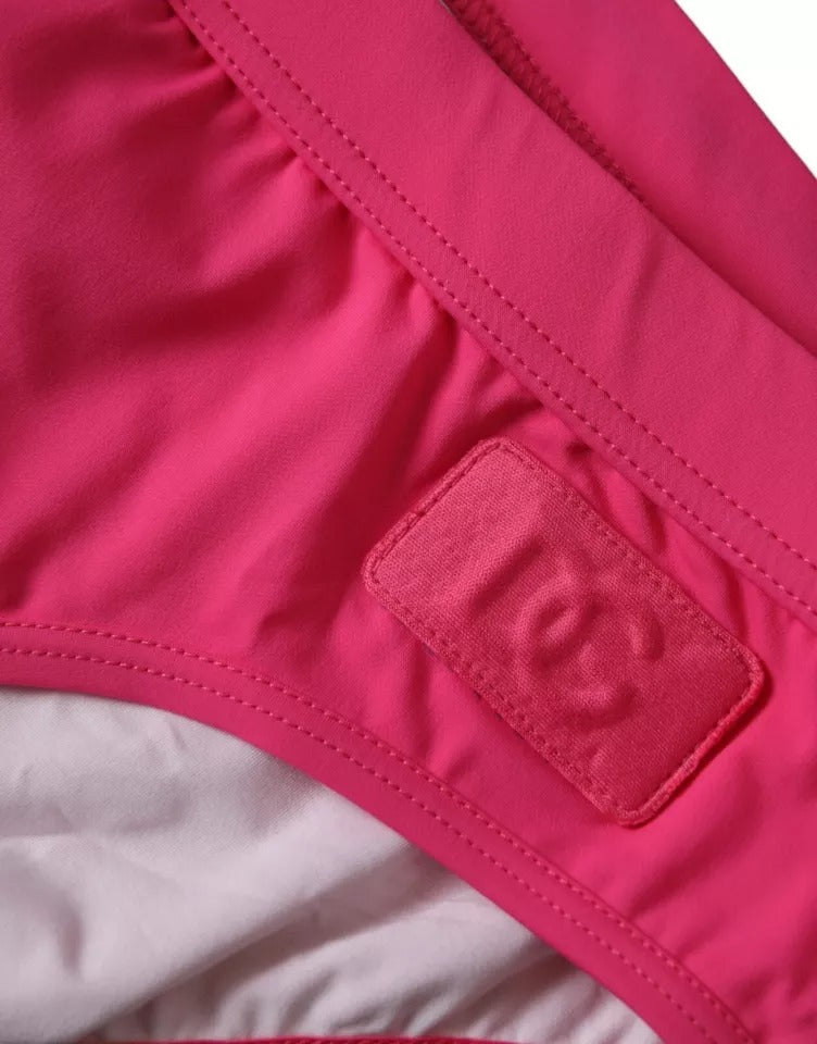 Dolce & Gabbana Pink Nylon DG Logo Beachwear Brief Swimwear Men's Men