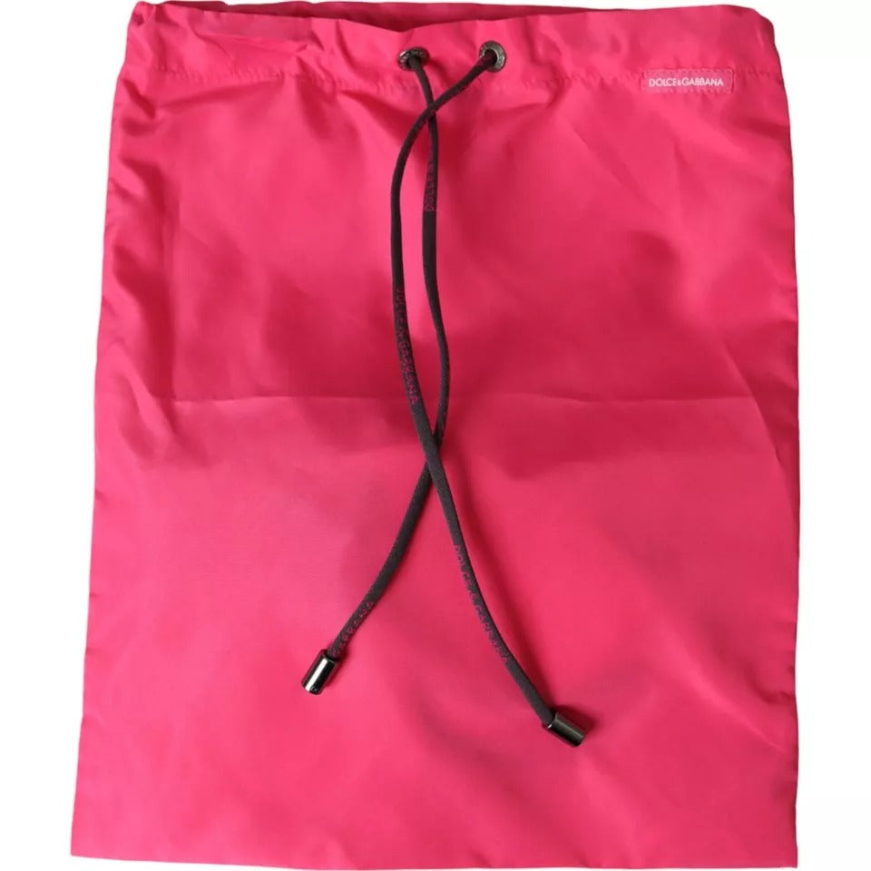 Dolce & Gabbana Pink Nylon DG Logo Beachwear Brief Swimwear Men's Men
