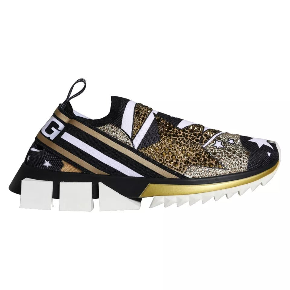 Dolce & Gabbana Multicolor Comet Star Print Sorrento Sneakers Women's Shoes