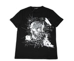 Alexander McQueen Men's Black Organic Skull Print T-Shirt