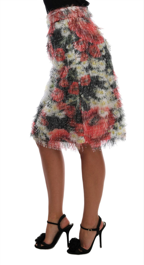 Dolce & Gabbana Floral Elegance Knee-Length Women's Skirt