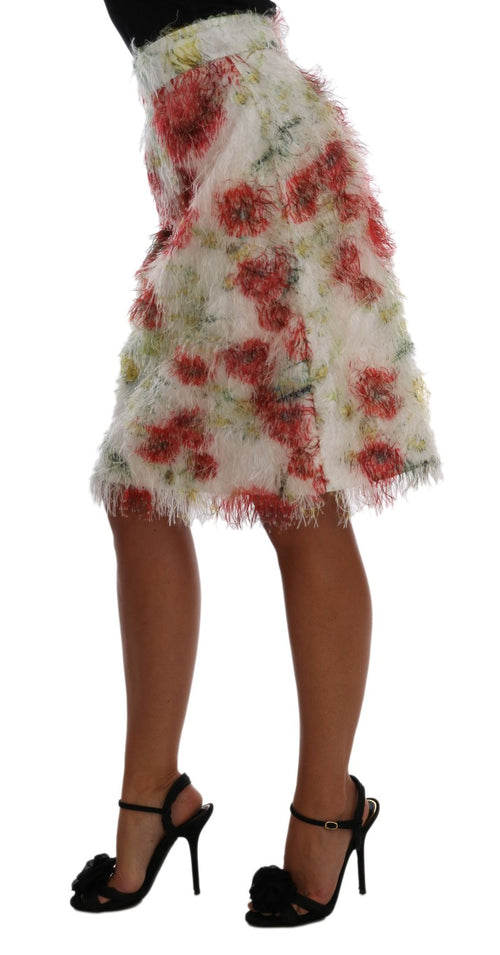 Dolce & Gabbana Elegant Floral High-Waist Pencil Women's Skirt