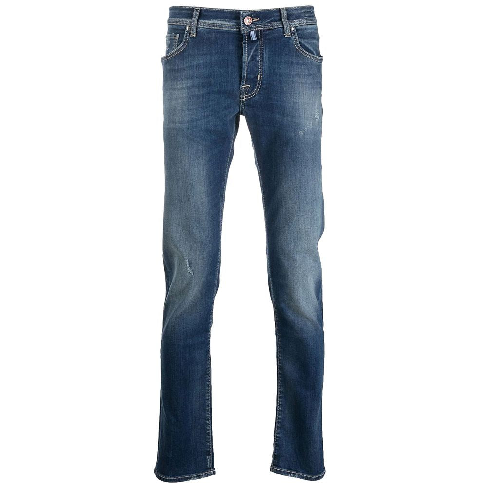 Jacob Cohen Blue Cotton Jeans & Men's Pant