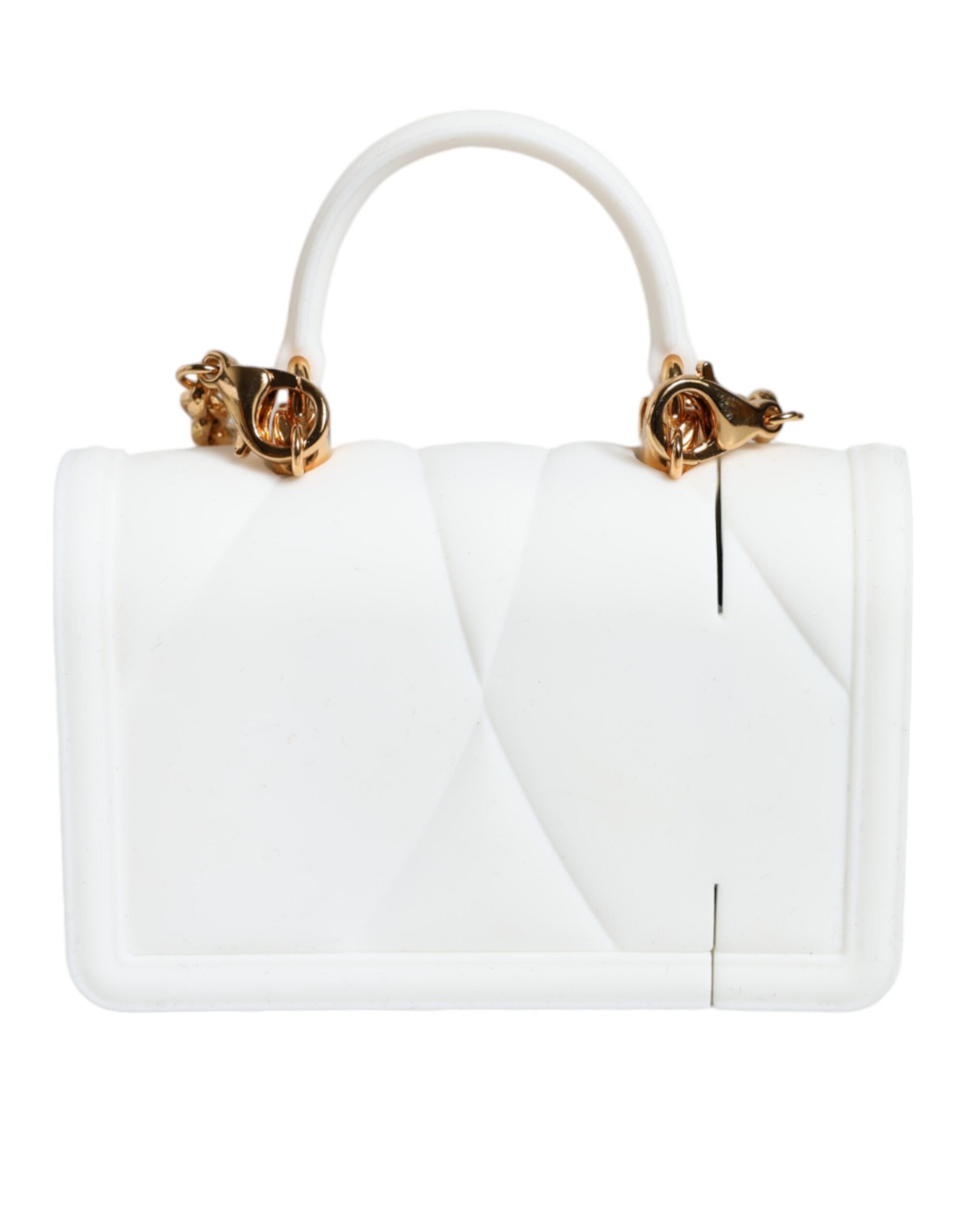 Dolce & Gabbana White Silicone Devotion Heart Cover Hand Bag Airpod Women's Case