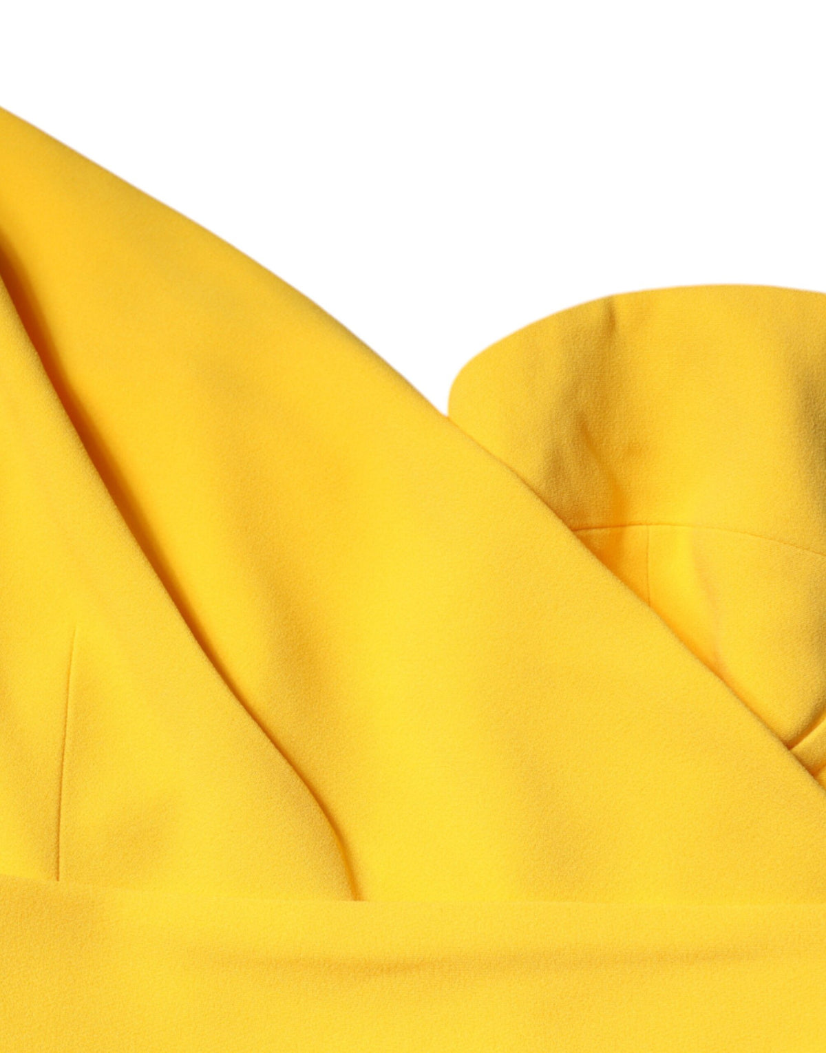 Dolce & Gabbana Yellow One Shoulder Side Slit Midi Women's Dress (Pre-Owned)