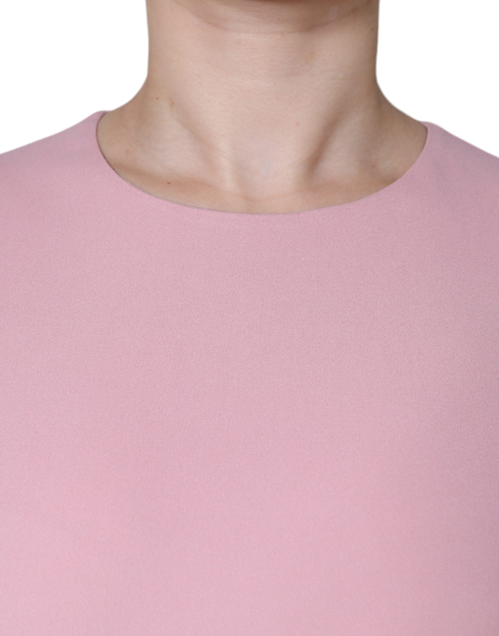 Dolce & Gabbana Pink A-line Viscose 3/4 Sleeves Women's Dress (Pre-Owned)