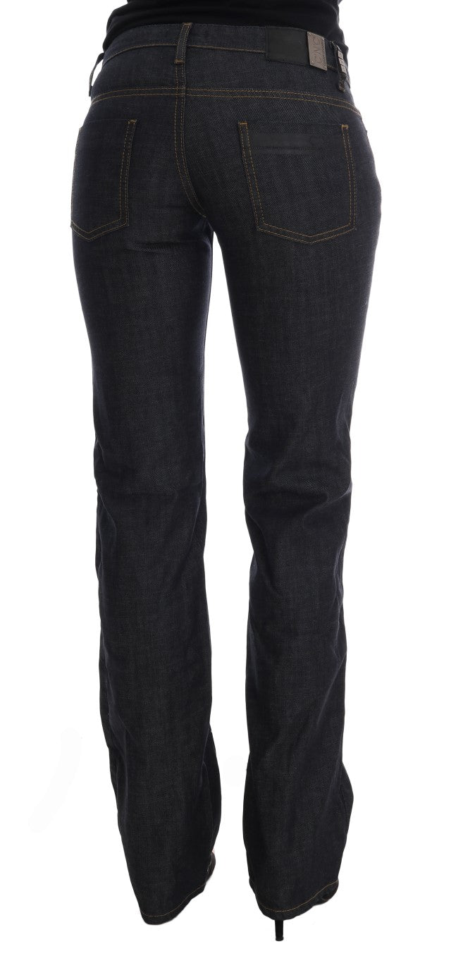 Costume National Dark Blue Cotton Classic Fit Women's Jeans