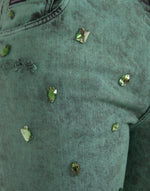 Dolce & Gabbana Green Crystals Cotton Stretch Slim Men's Jeans