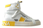 Dolce & Gabbana High-Top Perforated Leather Women's Sneakers