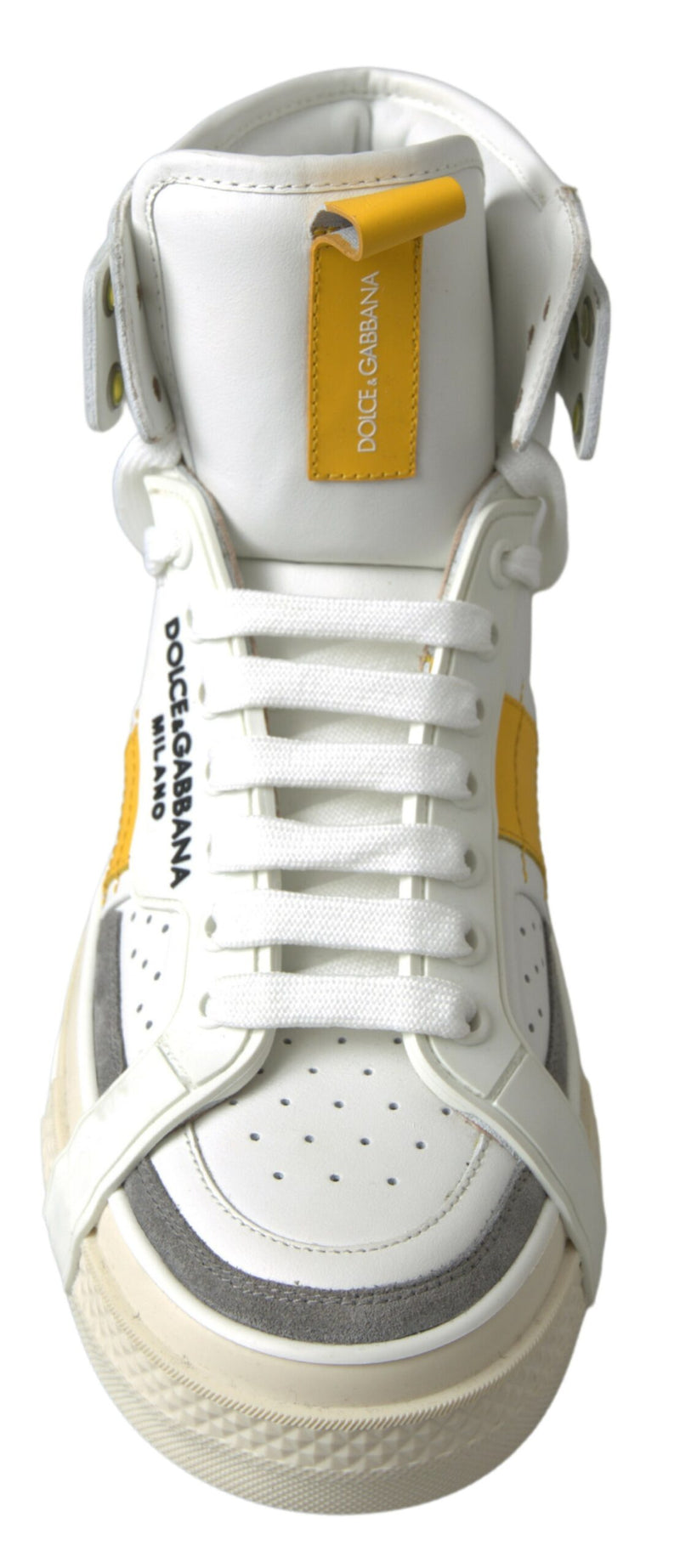 Dolce & Gabbana High-Top Perforated Leather Women's Sneakers