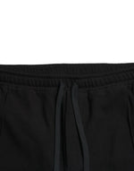 Dolce & Gabbana Elegant Black Cotton Blend Jogger Men's Pants
