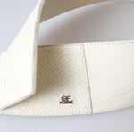 GF Ferre Chic Off White Snap Button Fashion Women's Belt