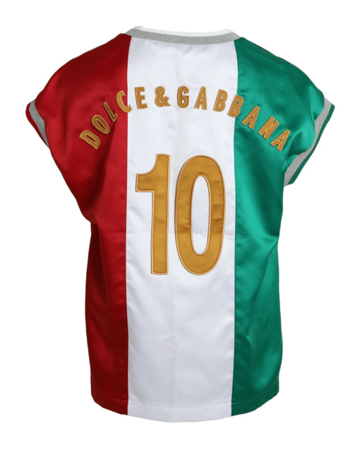 Dolce & Gabbana Multicolor Jersey Sleeveless Tank Men's T-shirt