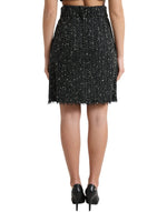 Dolce & Gabbana Elegant Tweed High-Waist Mini Women's Skirt