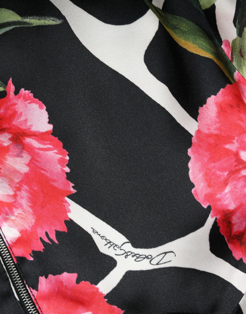 Dolce & Gabbana Elegant Floral Cropped Blouse Women's Top
