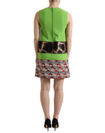 Dolce & Gabbana Chic Apple Green Shift Women's Dress