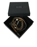 Dolce & Gabbana Elegant Crystal Bounce Waist Women's Belt