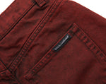 Dolce & Gabbana High Waist Red Denim Hot Pants Women's Shorts