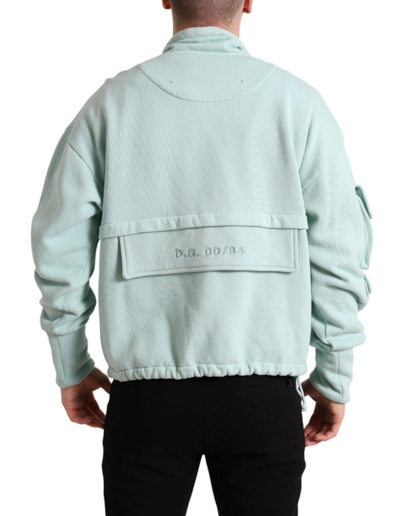 Dolce & Gabbana Chic Mint Green Pullover Men's Sweater