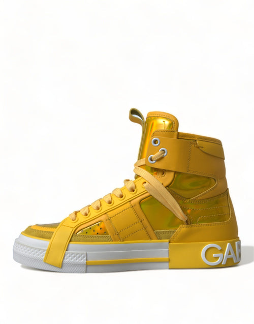 Dolce & Gabbana Chic High-Top Color-Block Women's Sneakers