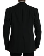Dolce & Gabbana Black SICILIA Single Breasted Coat Men's Blazer