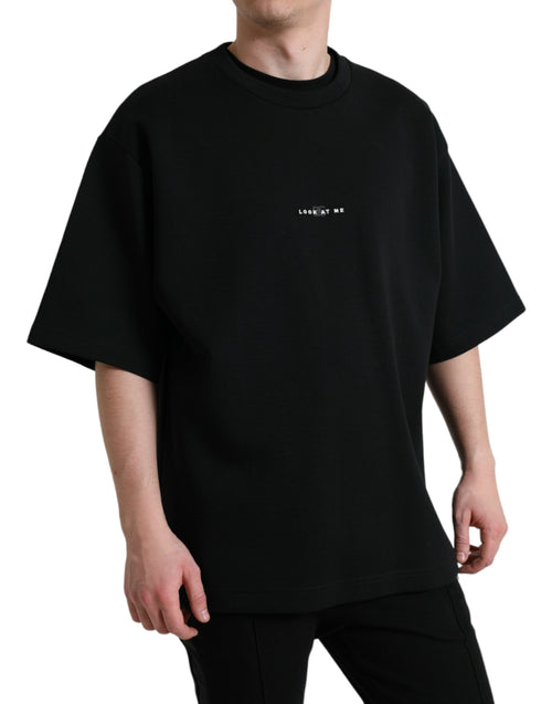 Dolce & Gabbana Black Eyes Print Cotton Men's T-shirt