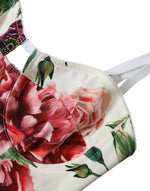Dolce & Gabbana Floral Silk Blend Bustier Bodycon Women's Dress