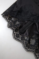 Dolce & Gabbana Black Lace Silk Sleepwear Camisole Women's Underwear