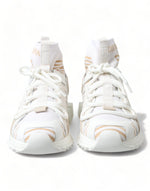 Dolce & Gabbana Elegant Sorrento Slip-On Sneakers in White and Women's Beige