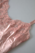 Dolce & Gabbana Antique Rose Lace Silk Camisole Top Women's Underwear