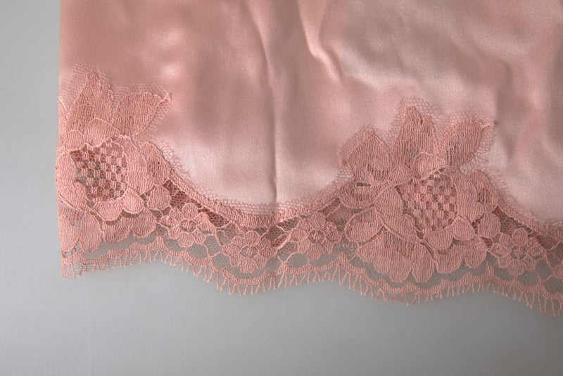 Dolce & Gabbana Antique Rose Lace Silk Camisole Top Women's Underwear