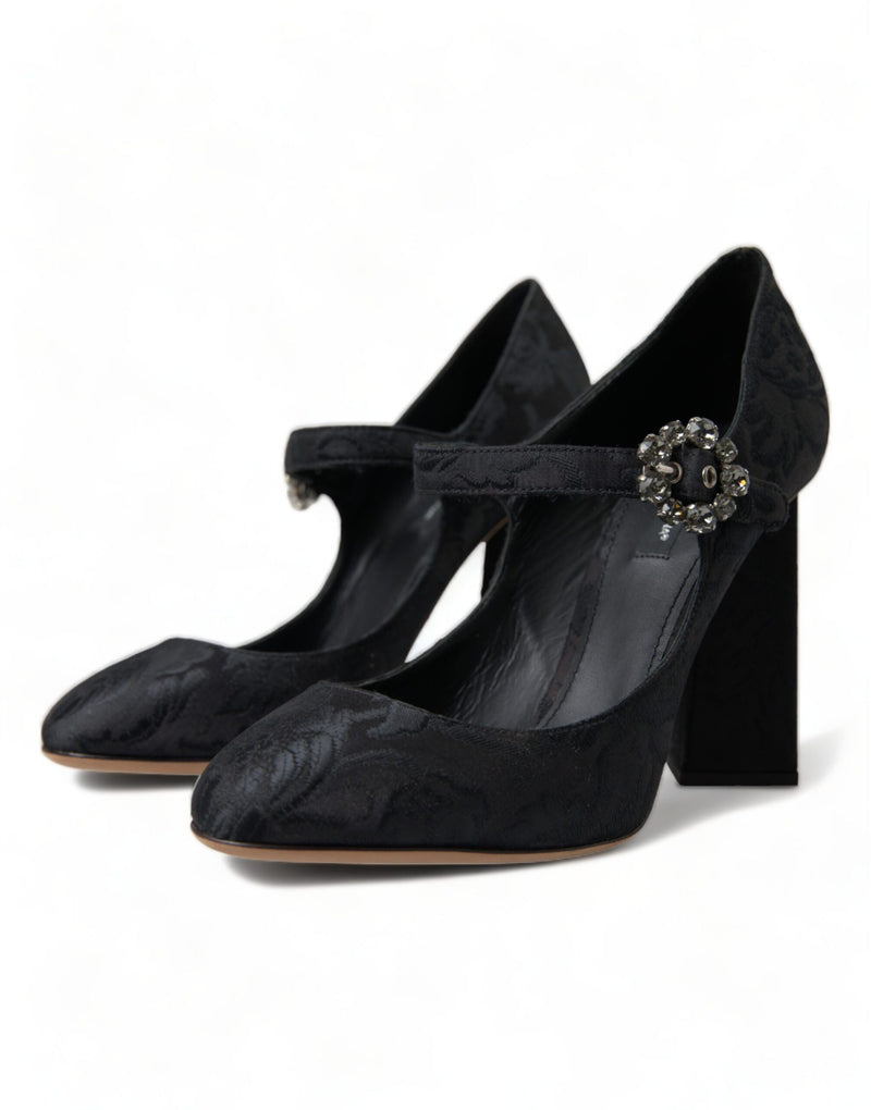 Dolce & Gabbana Chic Black Brocade Mary Janes Women's Pumps