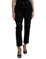Dolce & Gabbana Elegant High Waist Black Stretch Women's Jeans