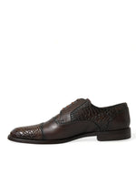 Dolce & Gabbana Elegant Textured Leather Oxford Dress Men's Shoes