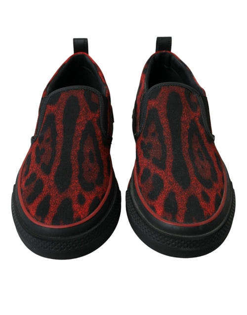 Dolce & Gabbana Elegant Leopard Loafers Sneakers Men's Fusion